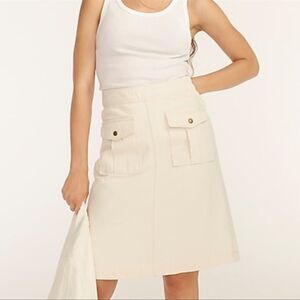 J.Crew Denim Skirt in Ecru